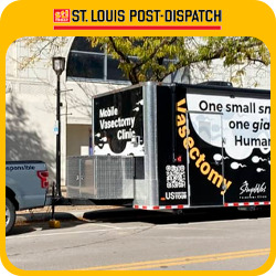 Video: Man ‘takes one for the team’ at mobile vasectomy clinic ​